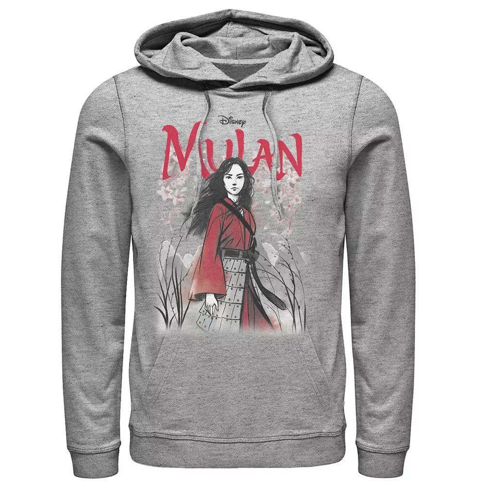 Disney's Mulan Live Action Mulan Floral Watercolor Logo Men's Hoodie,  Product Image