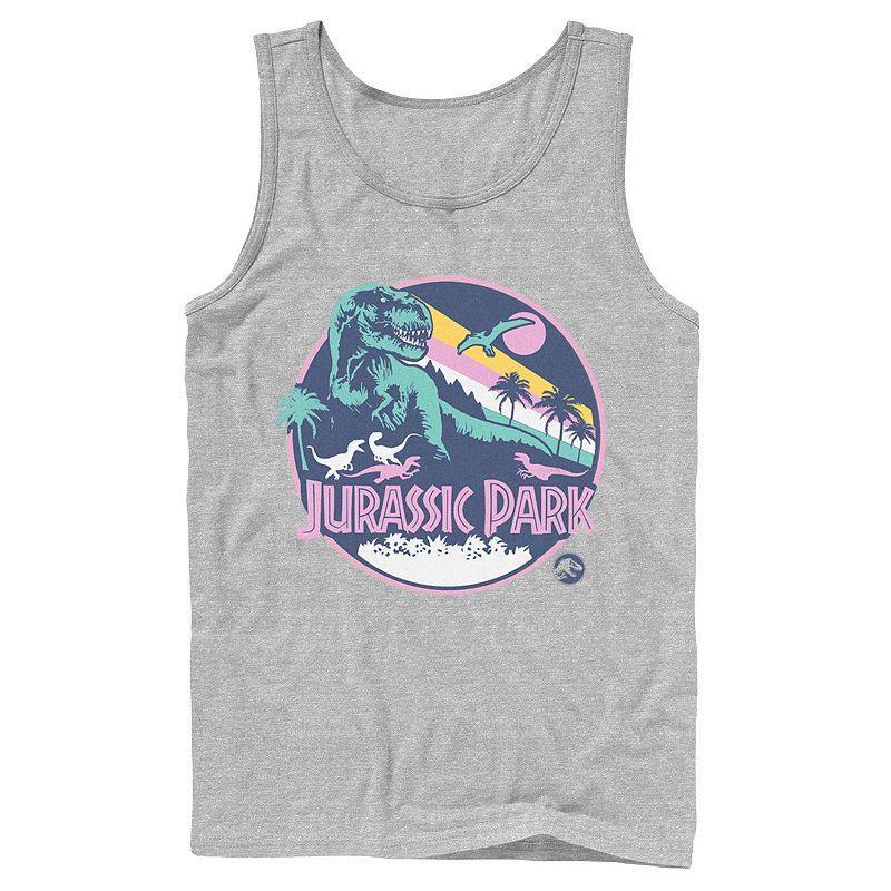 Men's Jurassic Park Retro Rex Scene Tank Top, Size: XL, Black Product Image