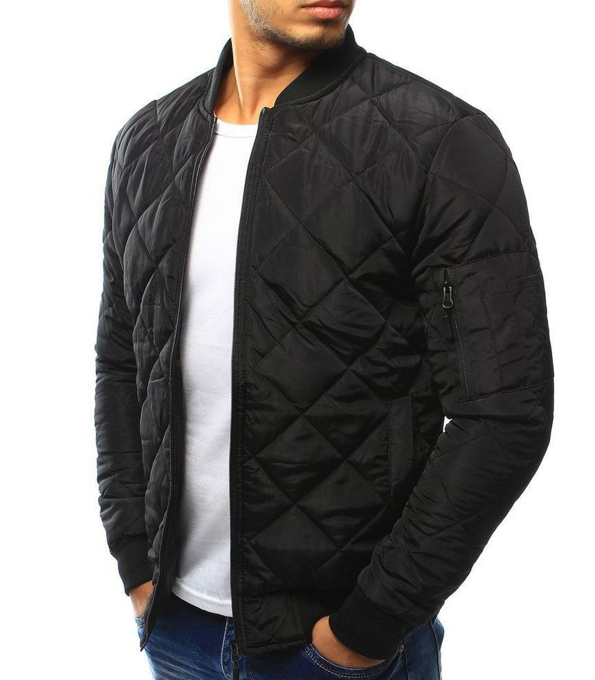 Quilted Zip-Up Bomber Jacket Product Image