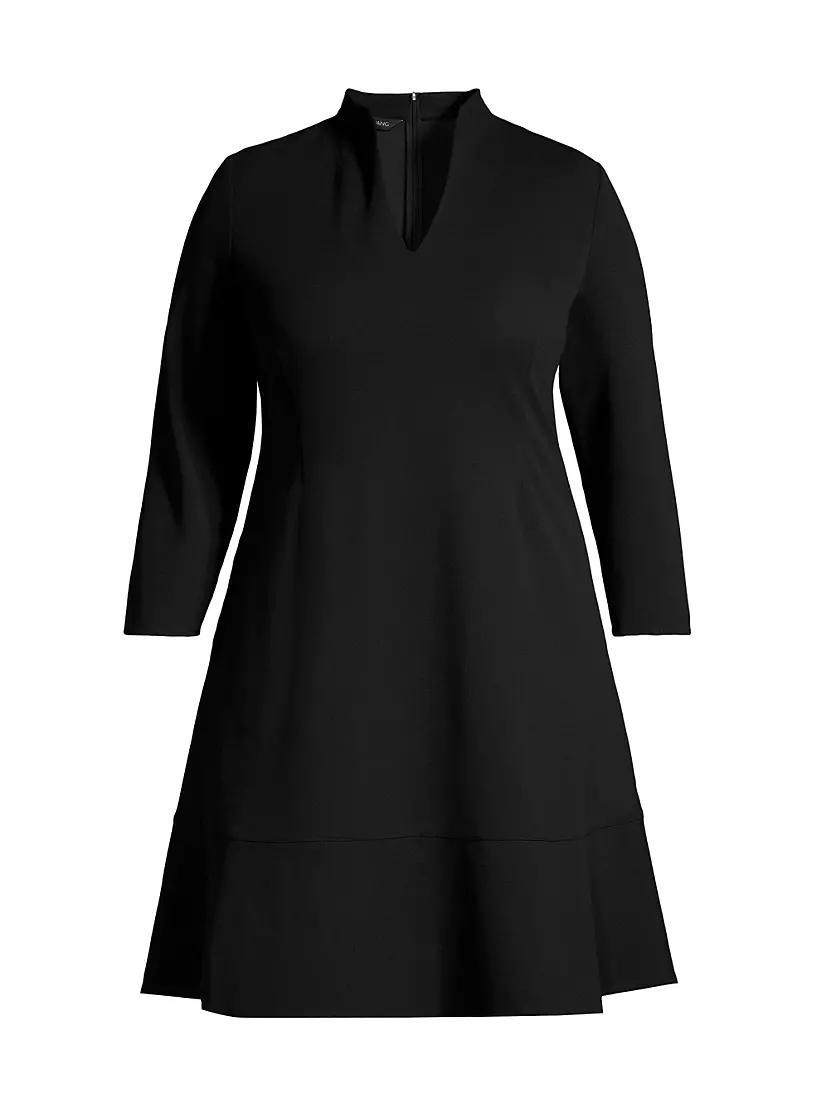 Womens Plus Size Deco Crepe Minidress Product Image