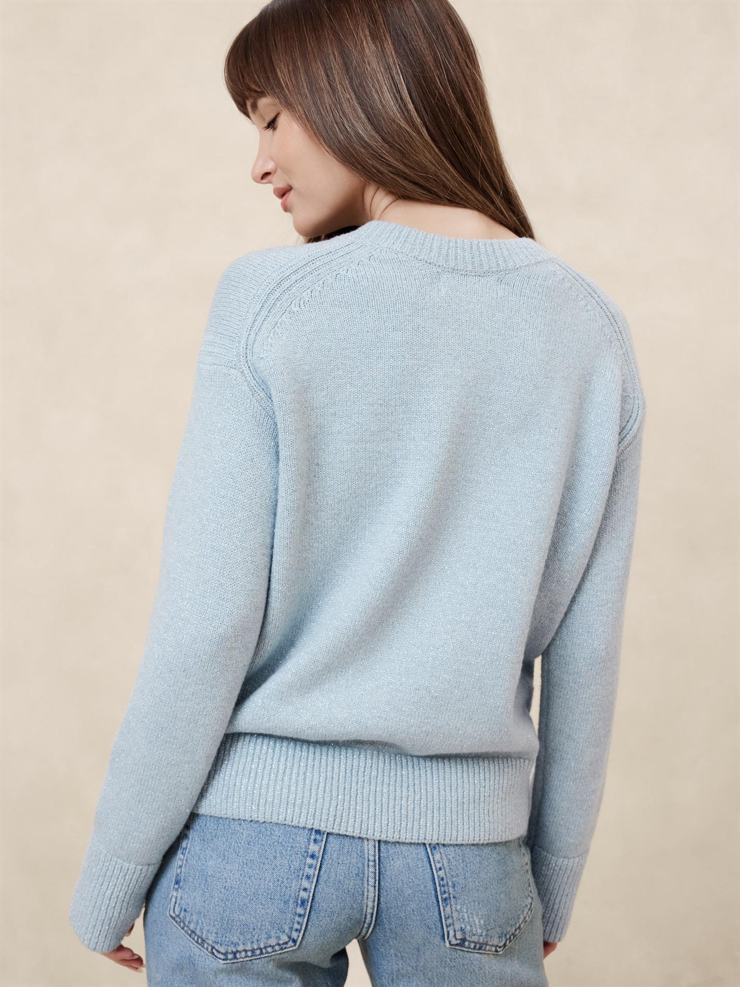 Cozy Shimmer Pullover Sweater Product Image