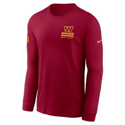 Washington Commanders Sideline Team Issue Nike Men's Dri-FIT NFL Long-Sleeve T-Shirt Product Image