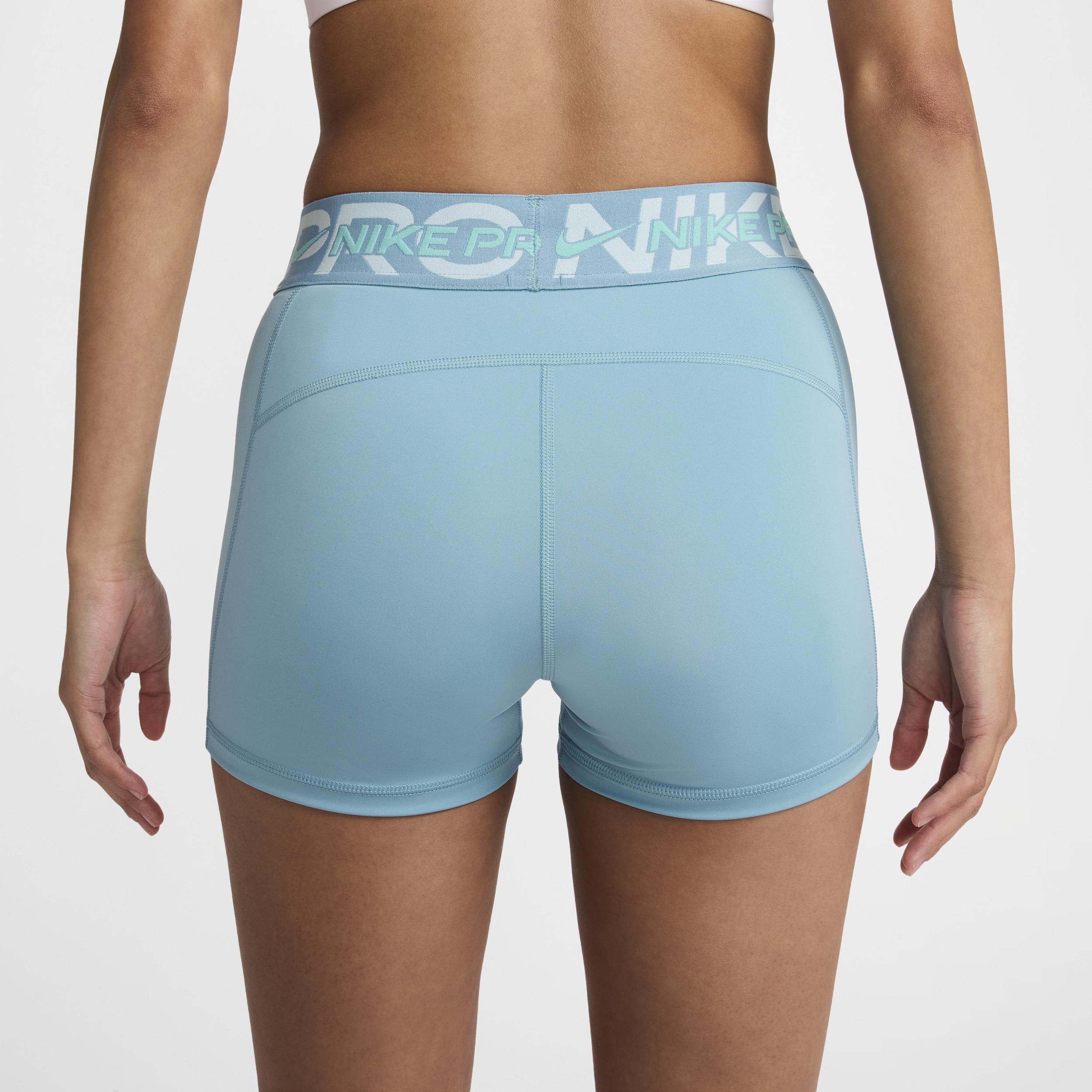 Womens Nike Pro Mid-Rise 3 Graphic Biker Shorts Product Image