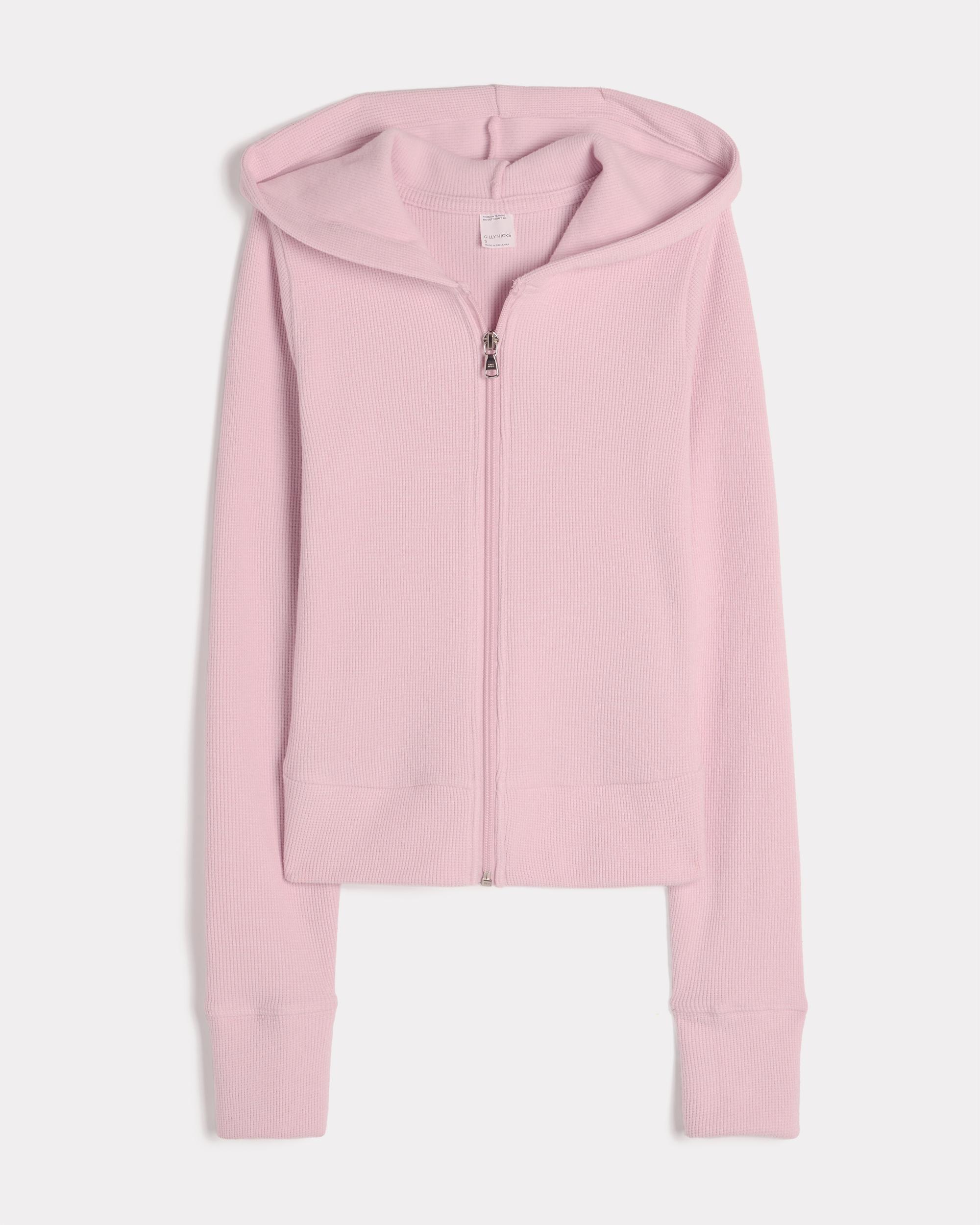 Gilly Hicks Waffle Zip-Up Hoodie Product Image
