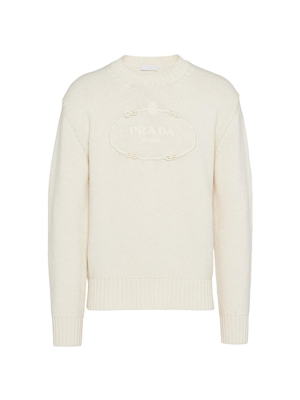 Mens Wool and Cashmere Crew-Neck Sweater Product Image