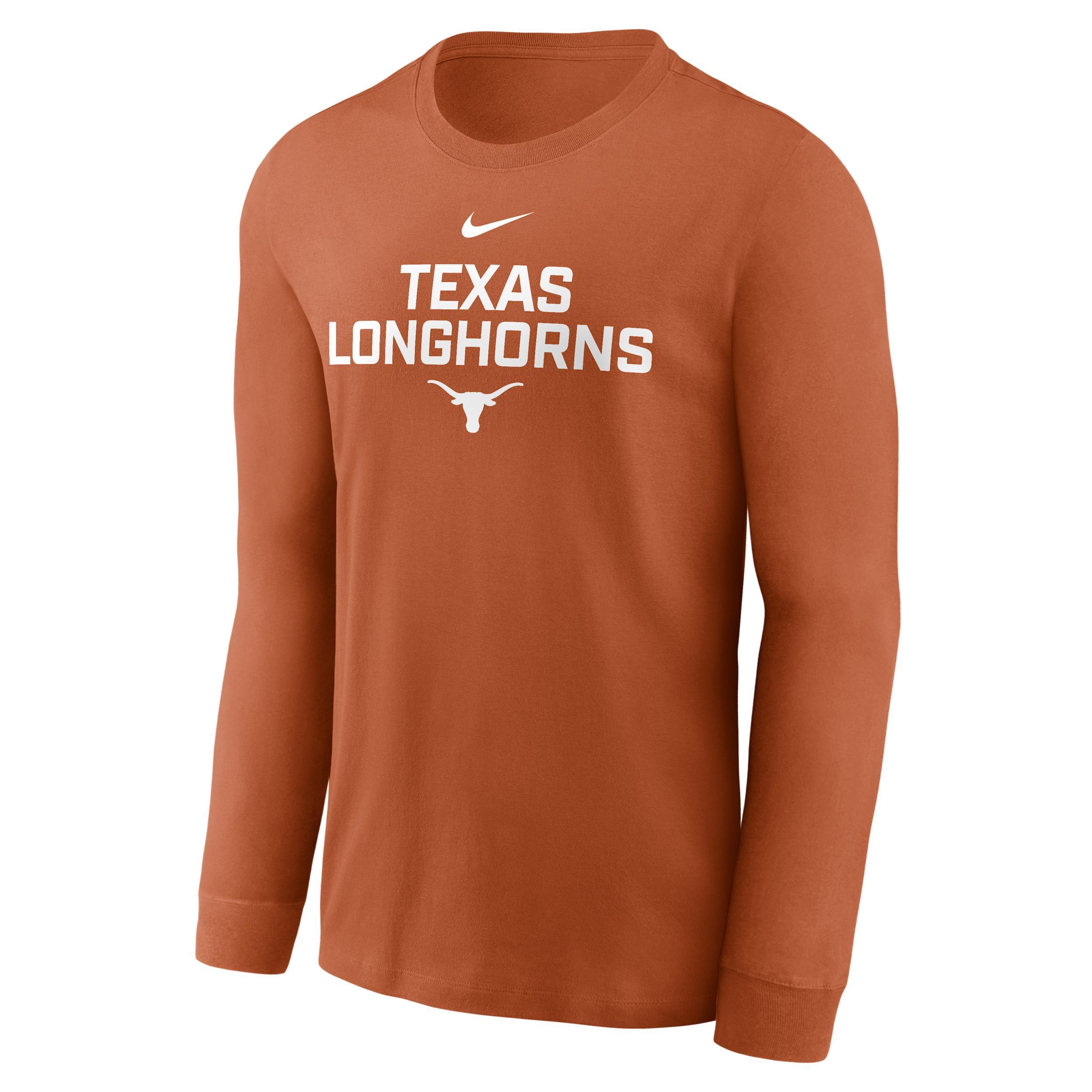 Texas Sideline Nike Men's Dri-FIT College Long-Sleeve T-Shirt Product Image