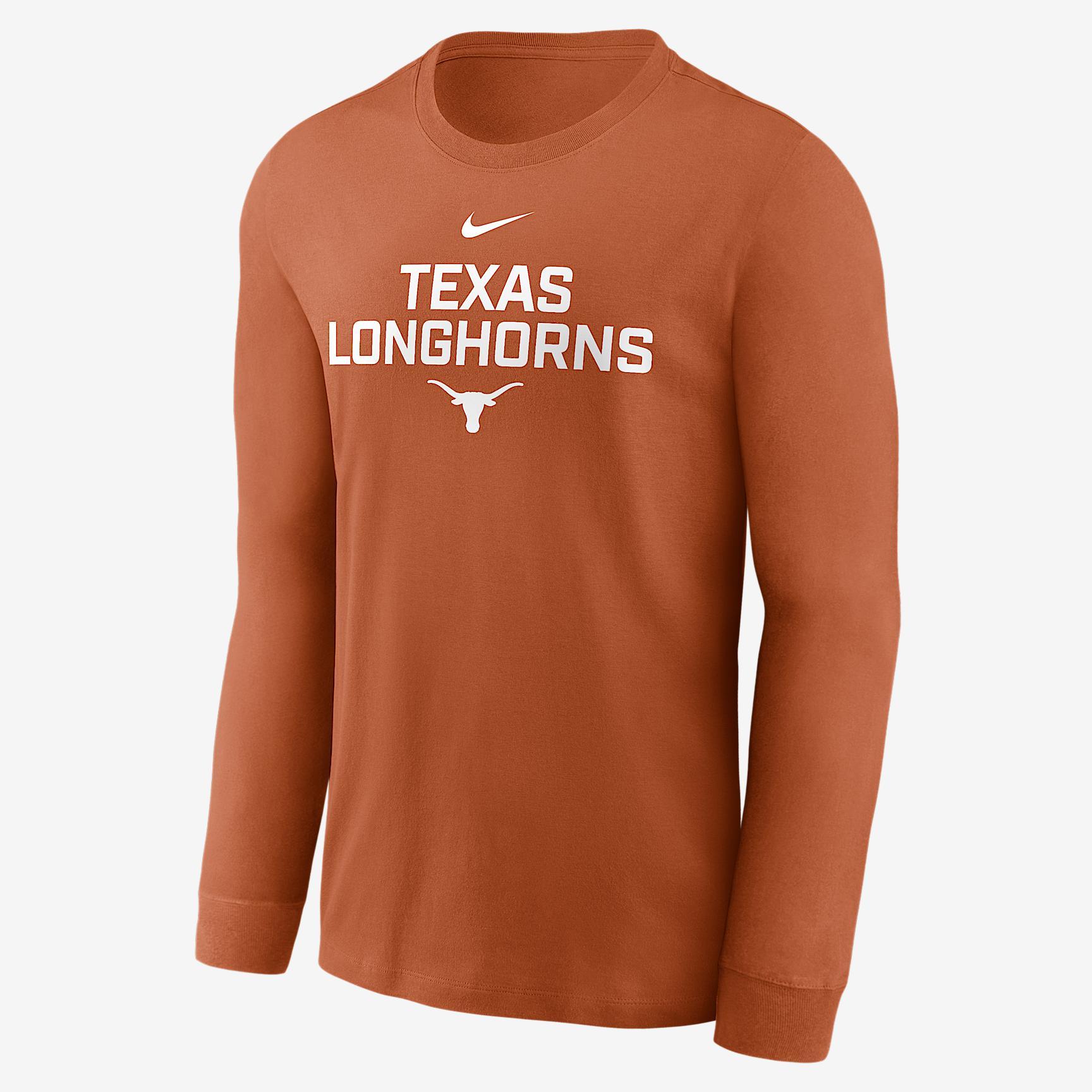 Texas Sideline Nike Men's Dri-FIT College Long-Sleeve T-Shirt Product Image