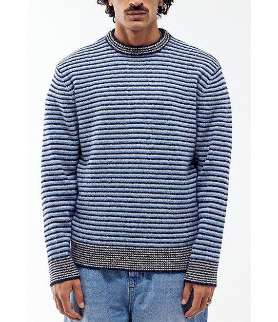 BDG Urban Outfitters Long Sleeve Micro Stripe Wool Blend Sweater Product Image