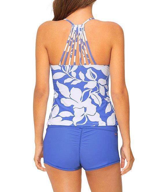 Raisins Solid Back Ruched Surf Short Swim Bottom Product Image