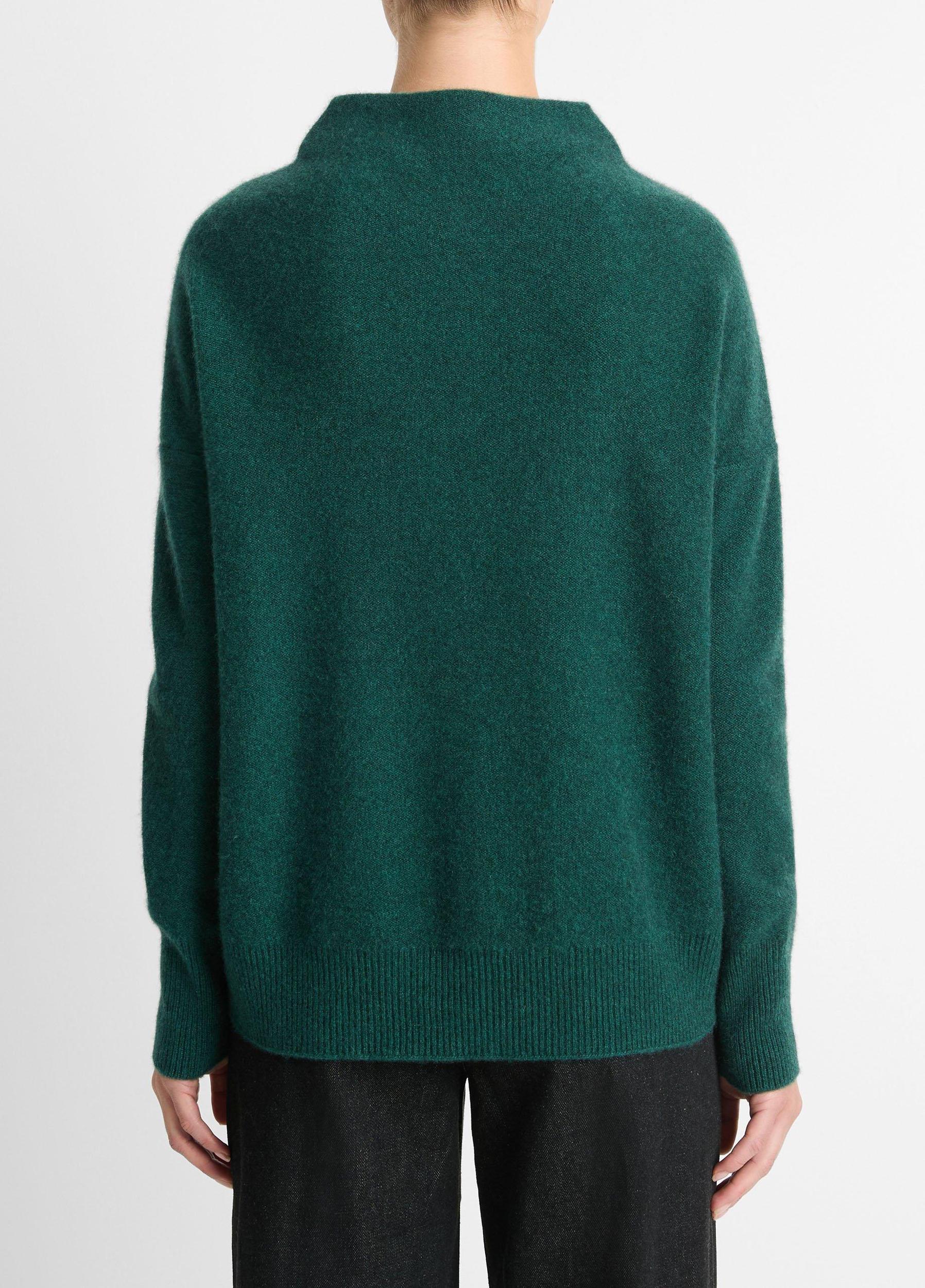 Plush Cashmere Funnel-Neck Sweater Product Image