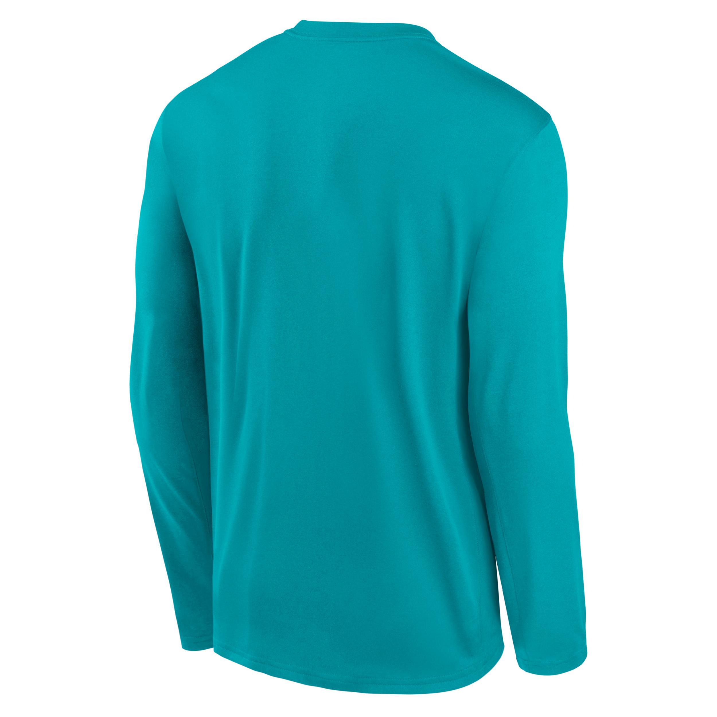Miami Dolphins Legend Icon Nike Mens Dri-FIT NFL Long-Sleeve T-Shirt | NKHT3GT9P-NCF Product Image