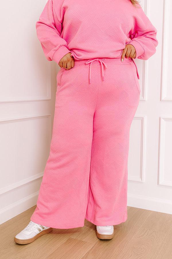 Lattes First High Waist Trousers in Bubblegum Pink Curves Product Image