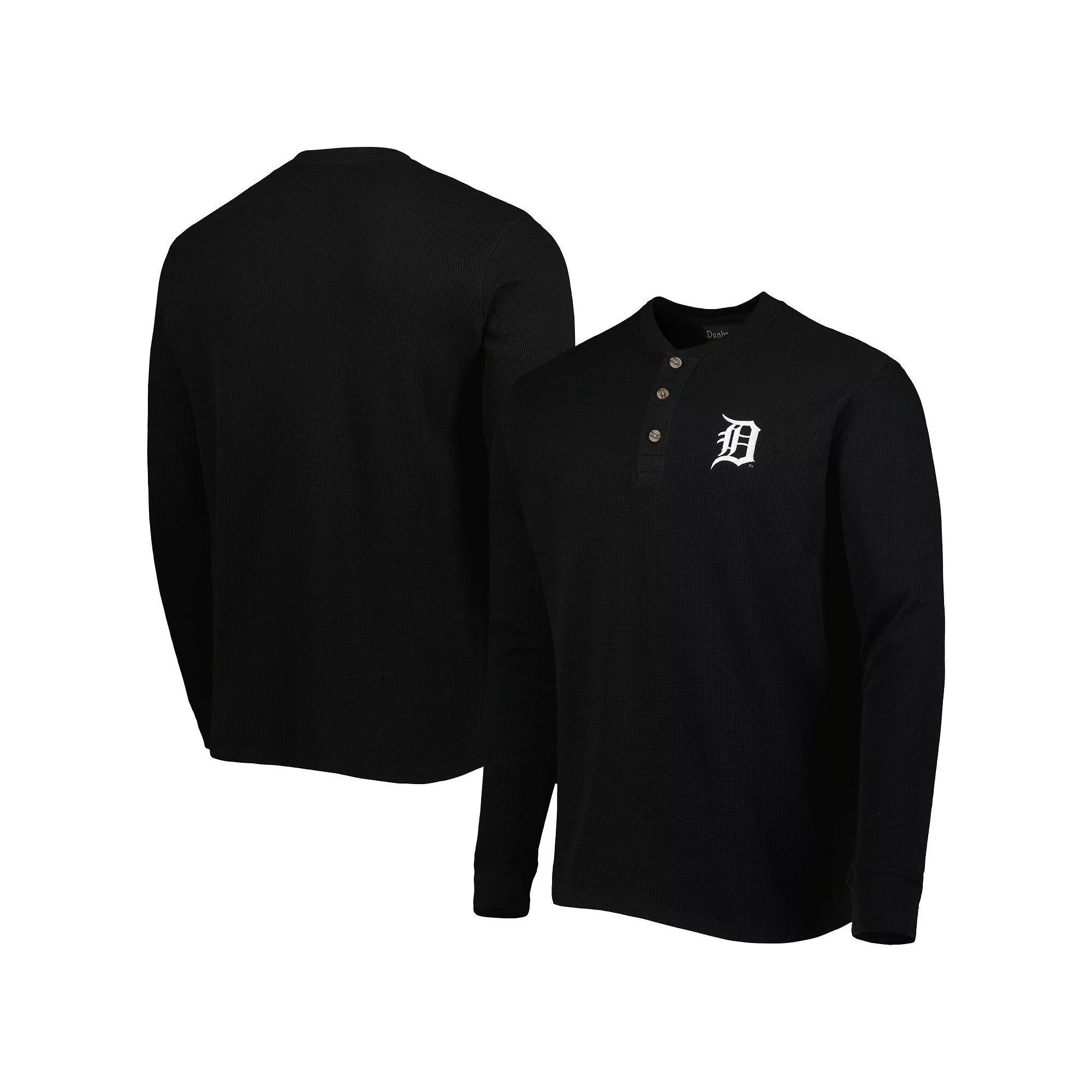 Men's Dunbrooke Detroit Tigers Black Maverick Long Sleeve T-Shirt,  Product Image