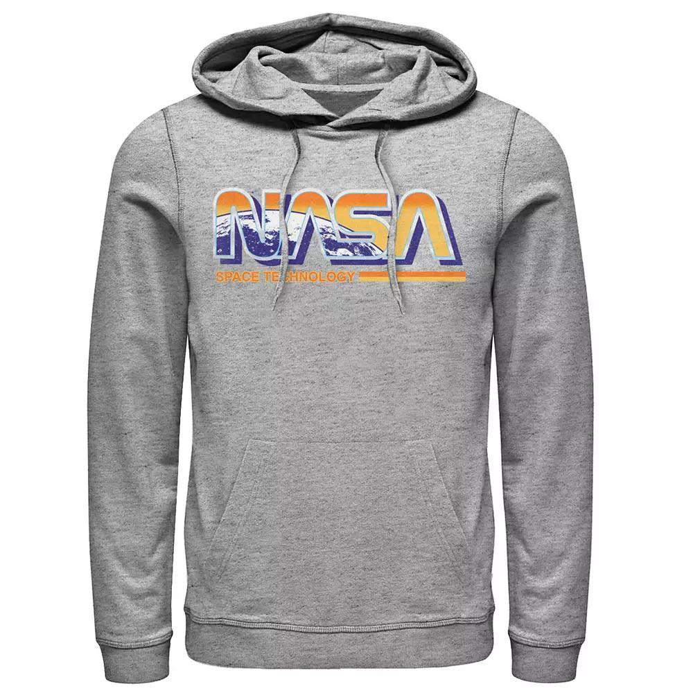 Men's NASA Space Technology Retro Rainbow Logo Hoodie,  Product Image
