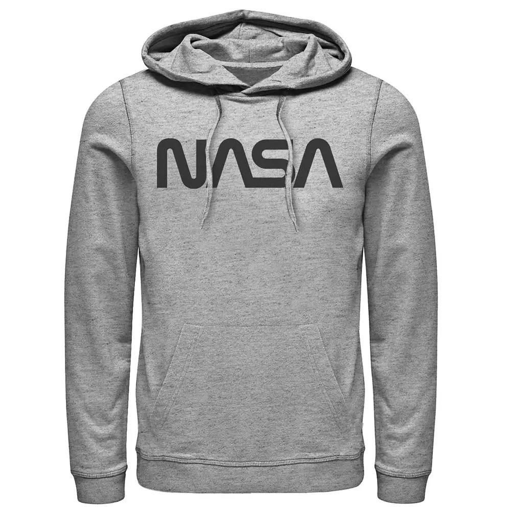 Men's NASA Simple Text Logo Graphic Hoodie,  Product Image