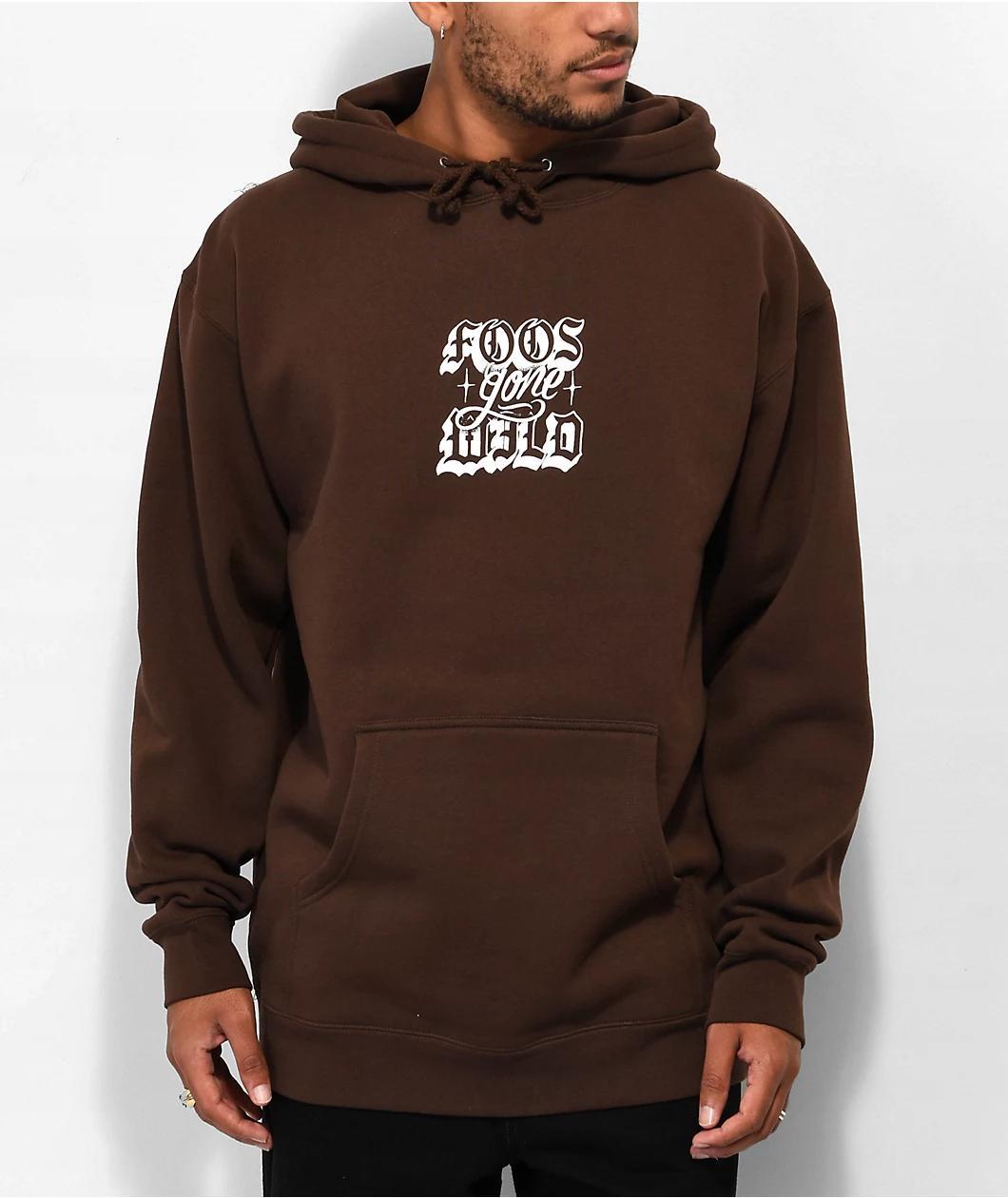 Foos Gone Wild Brown Hoodie Product Image