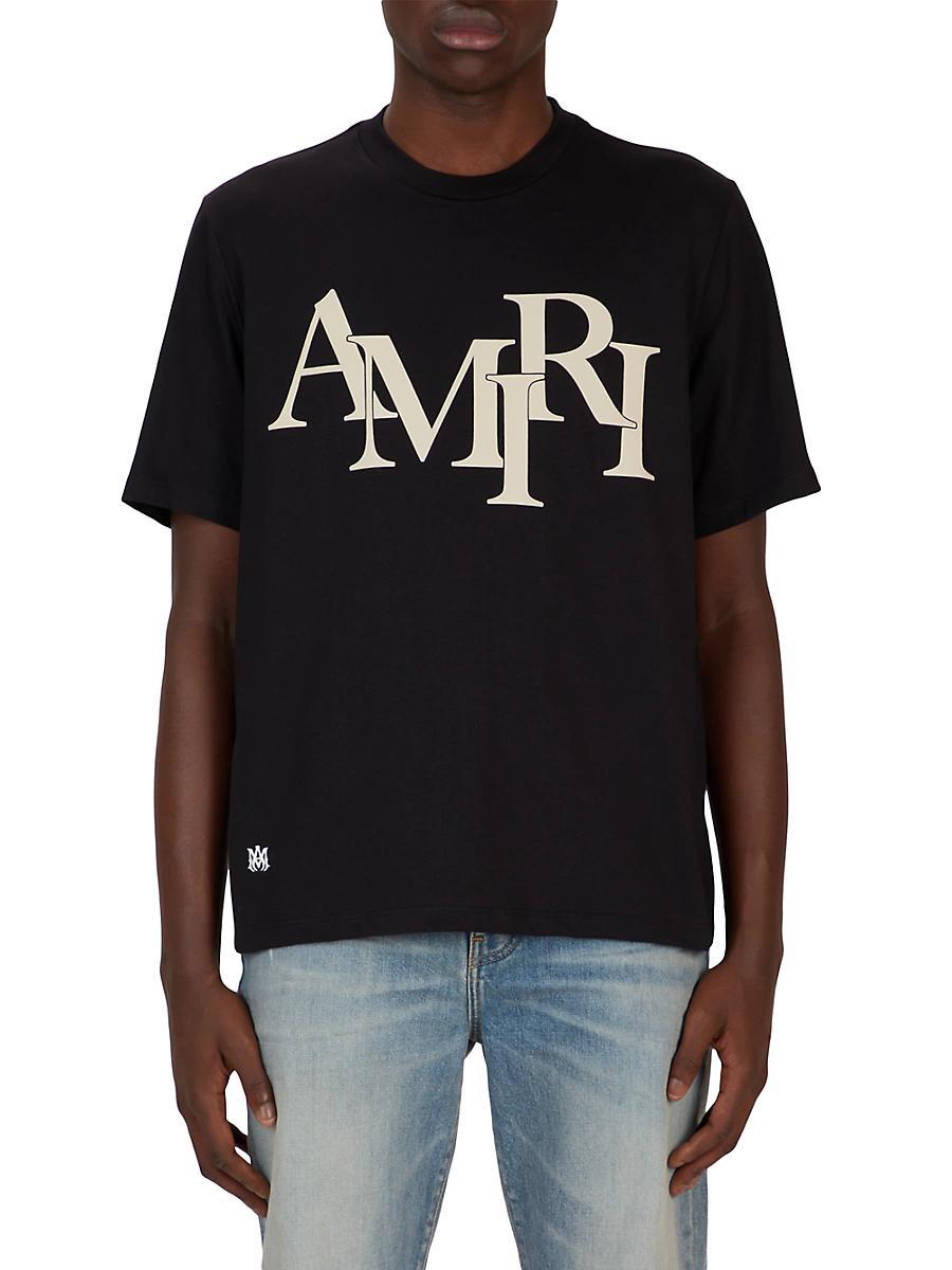 Mens Amiri Staggered T-Shirt Product Image