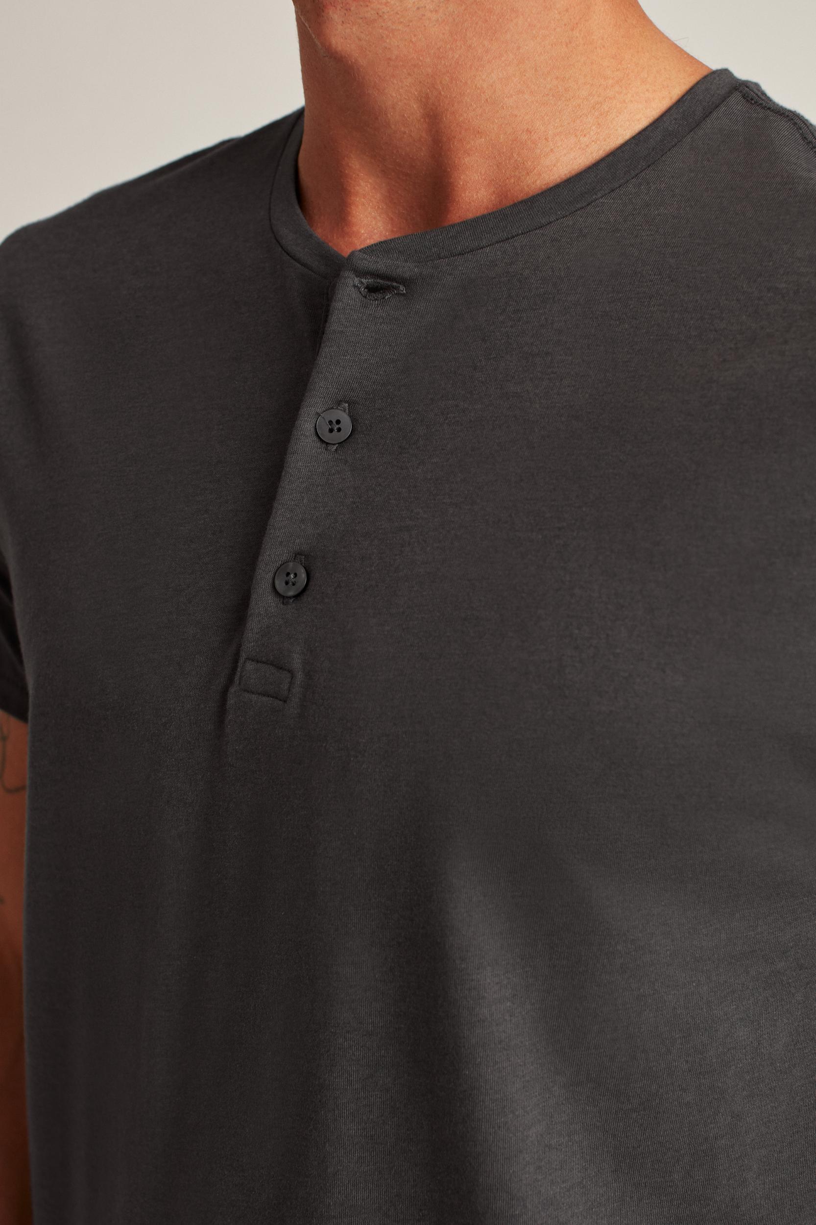 Pima Performance Short Sleeve Henley Product Image