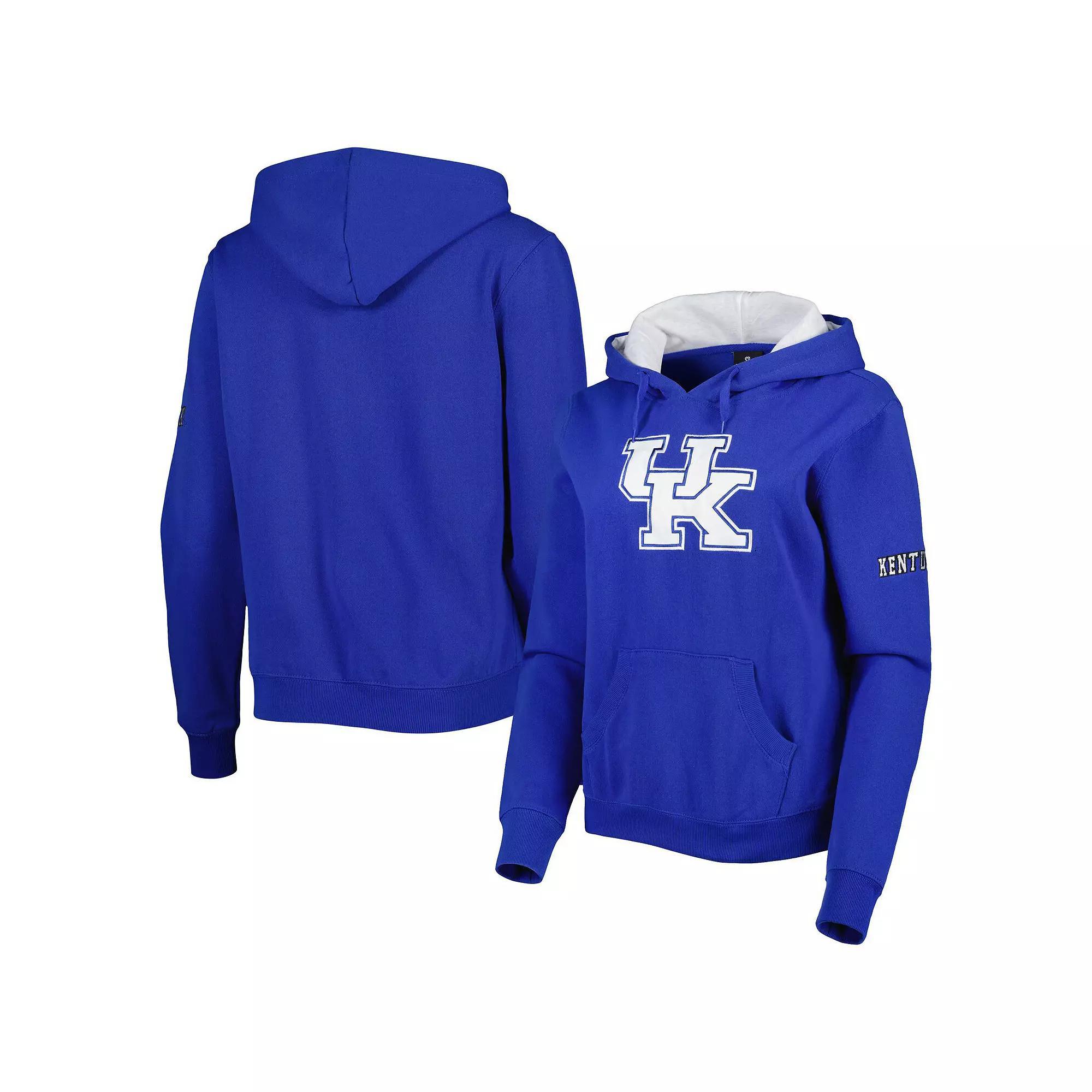 Womens Stadium Athletic Royal Kentucky Wildcats Big Logo Pullover Hoodie Product Image