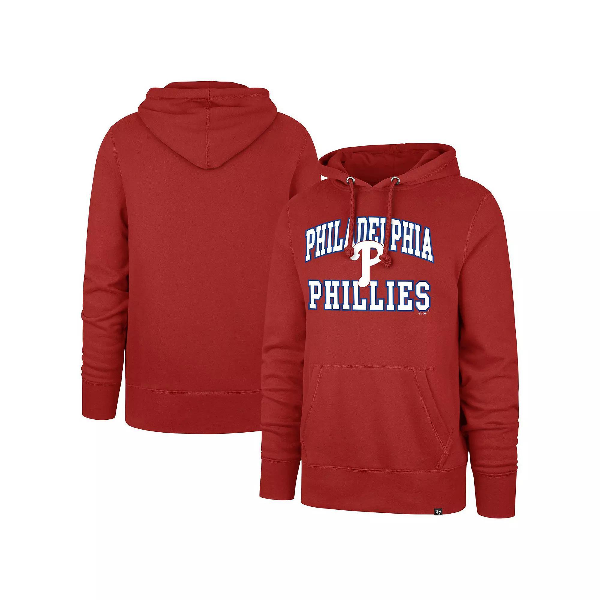 Men's '47 Red Philadelphia Phillies Velocity Headline Pullover Hoodie,  Product Image