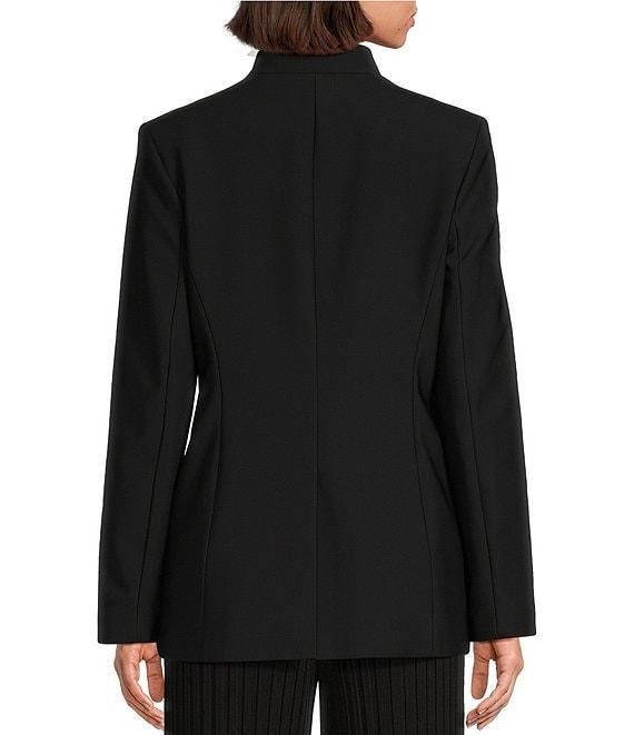 Donna Karan Open Front Hardware Button Sleeve Blazer Product Image