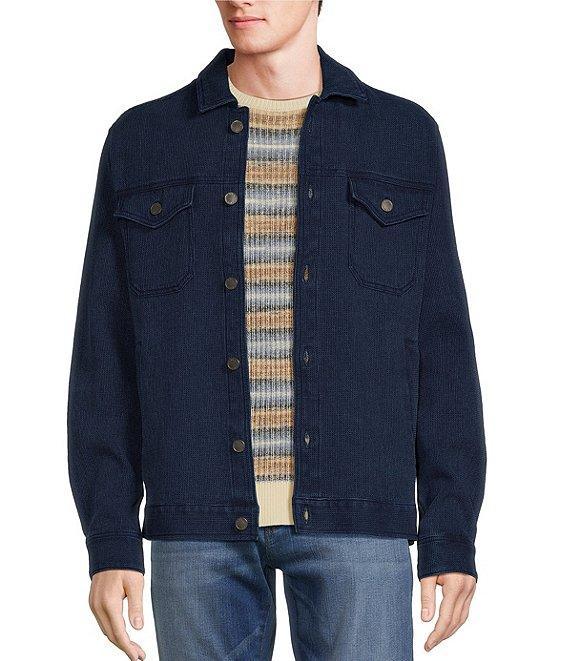 Rowm The Drifter Indigo Dyed Trucker Jacket Product Image