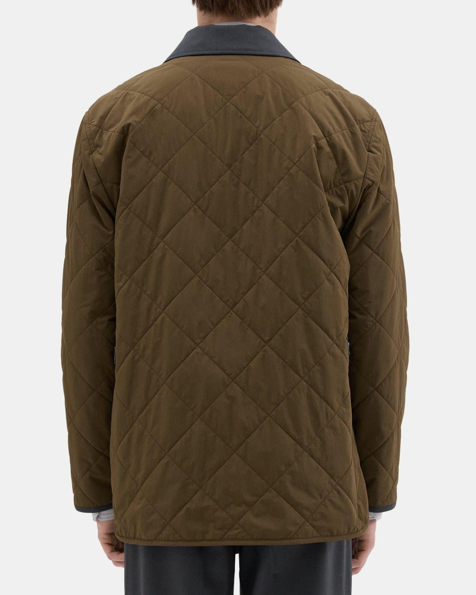 Quilted Feather Nylon Barn Jacket Product Image