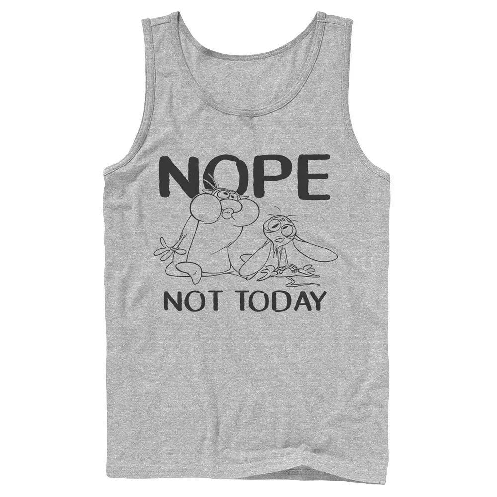 Men's Nickelodeon Ren And Stimpy Nope Not Today Sketch Tank Top,  Product Image