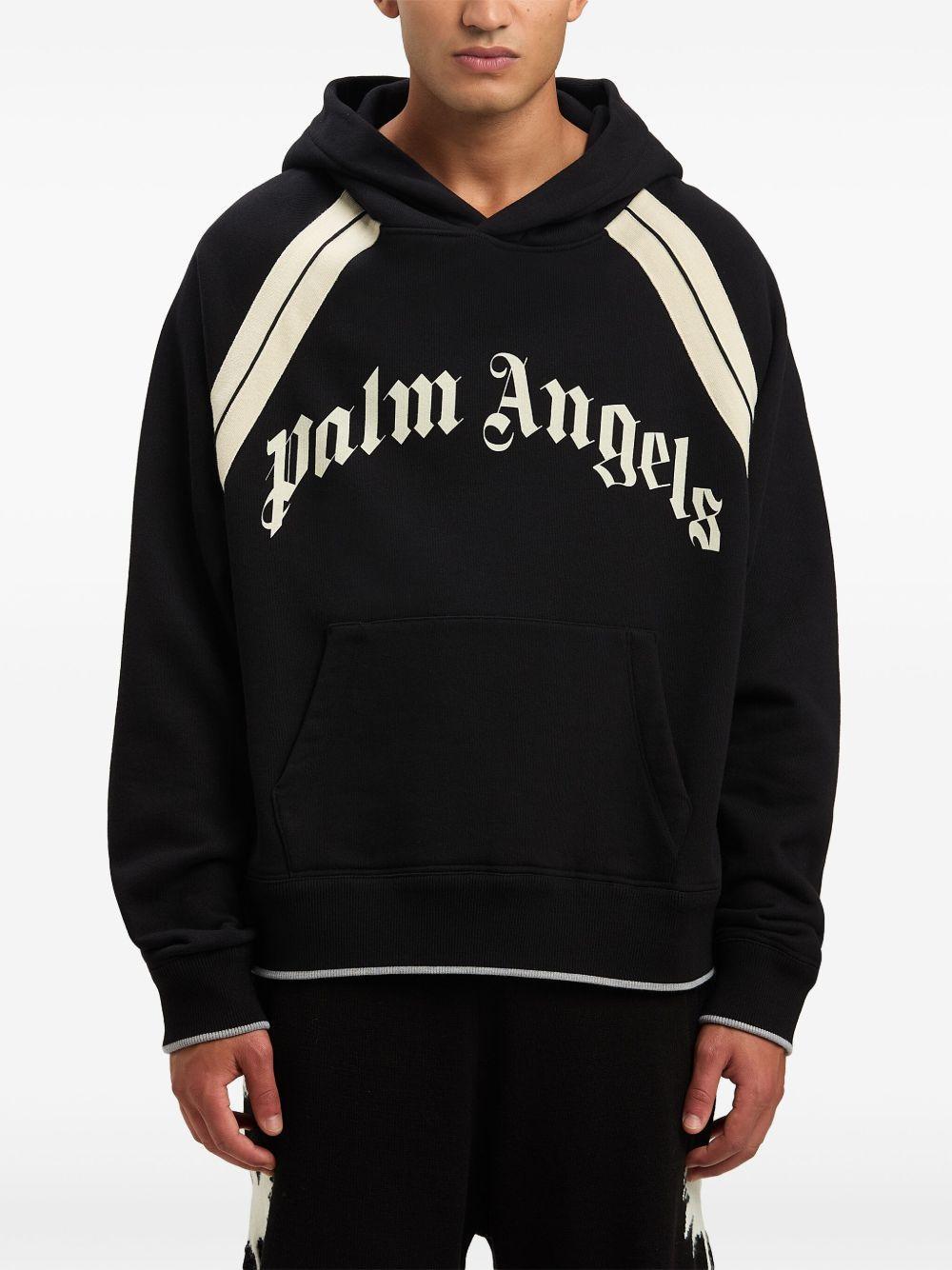 logo-print cotton hoodie Product Image