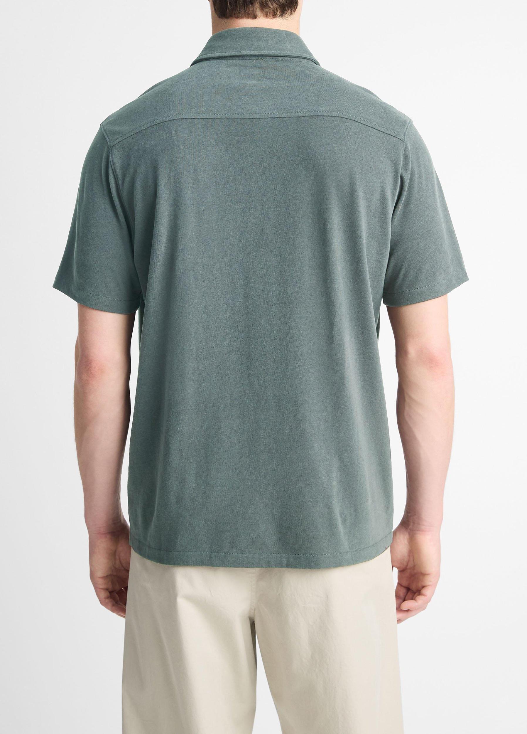 Mens Cotton Button-Front Shirt Product Image