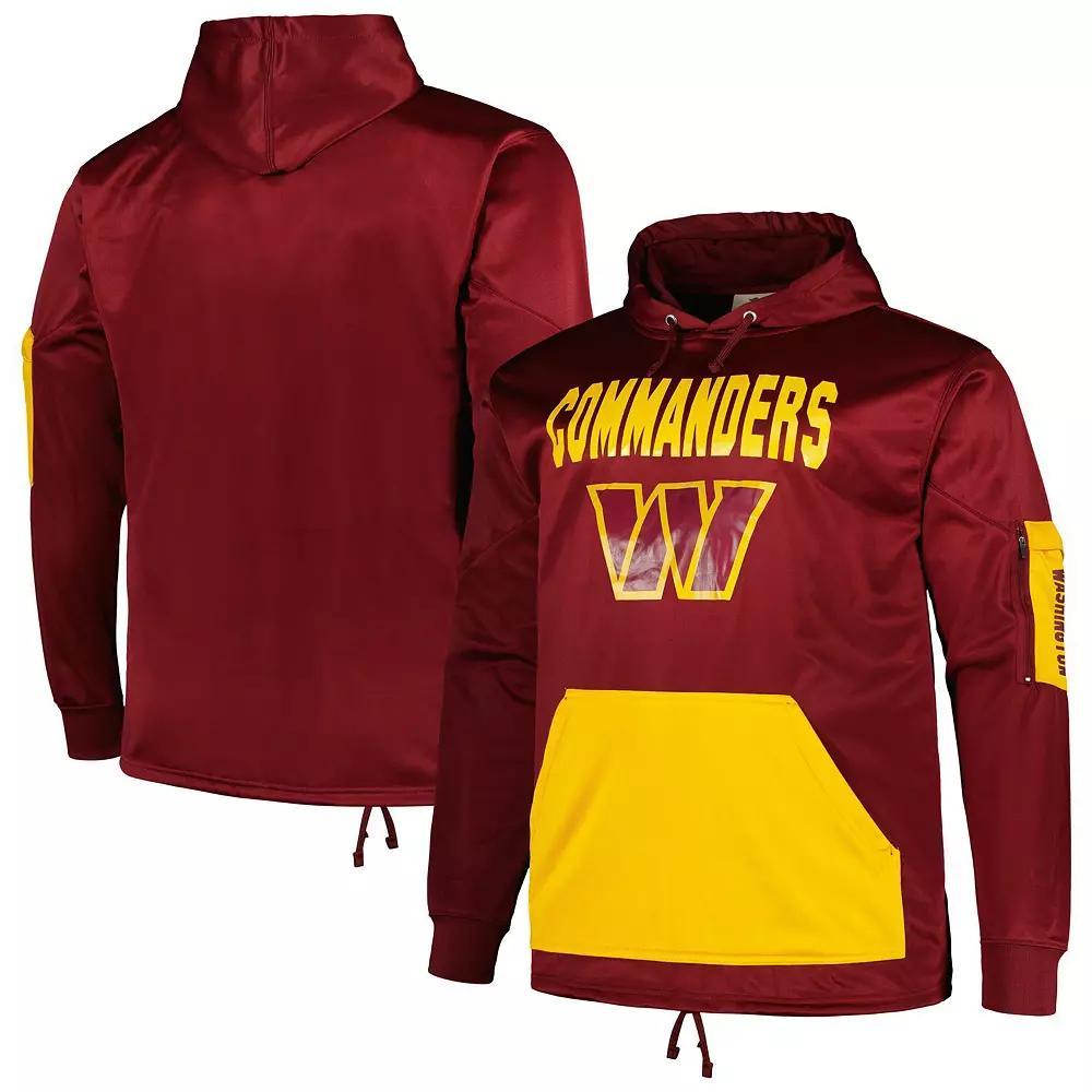 Men's Fanatics Branded  Burgundy Washington Commanders Big & Tall Pullover Hoodie, Size: XLT, Wft Med Re Product Image