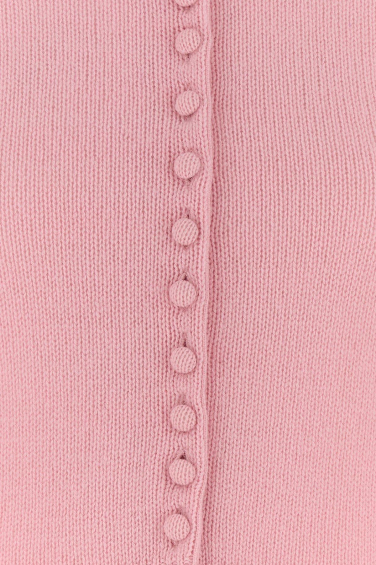 Women Cashmere Cardigan In Pink Product Image