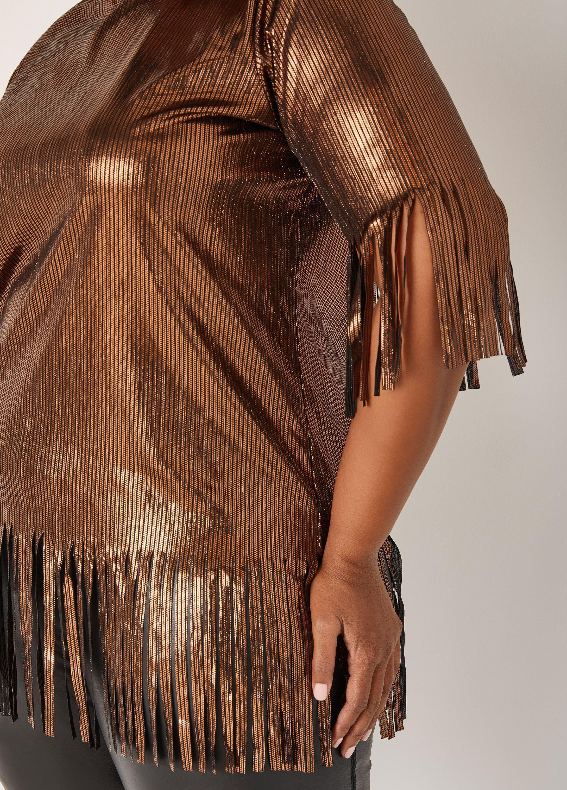 Foiled Fringed Top Product Image