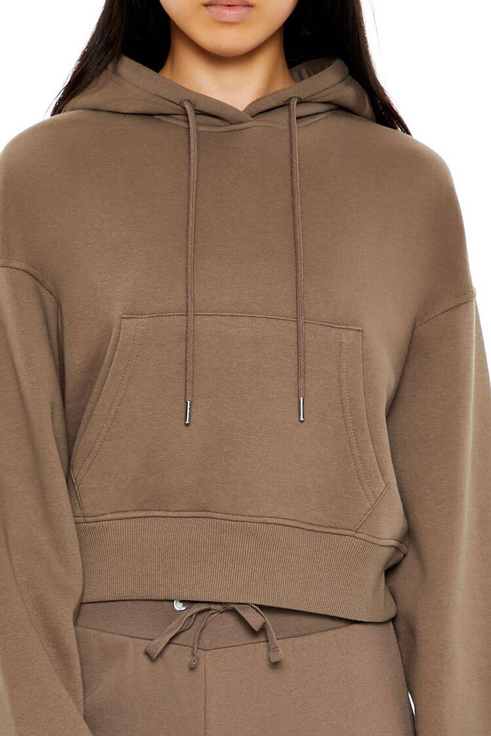 Fleece Drawstring Hoodie | Forever 21 Product Image