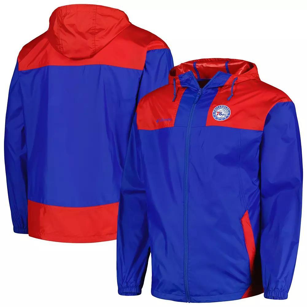 Men's Columbia Royal Philadelphia 76ers Flash Forward Challenger Full-Zip Hoodie, Size: Small, 76r Blue Product Image