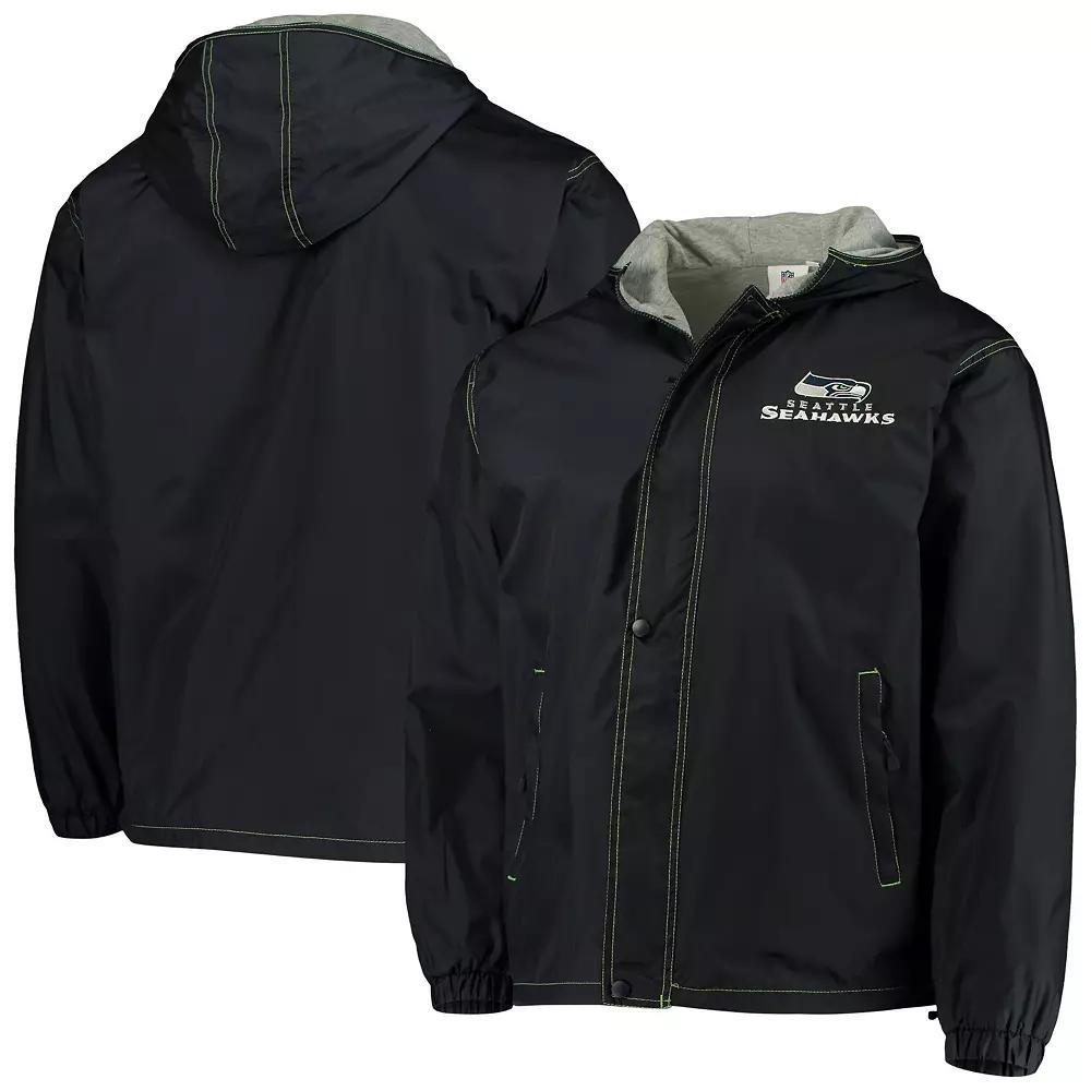 Men's Dunbrooke Navy Seattle Seahawks Logo Legacy Stadium Full-Zip Jacket,  Product Image