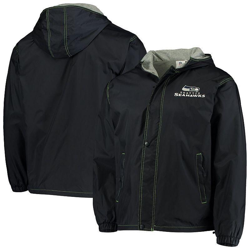 Men's Dunbrooke Navy Seattle Seahawks Logo Legacy Stadium Full-Zip Jacket,  Product Image