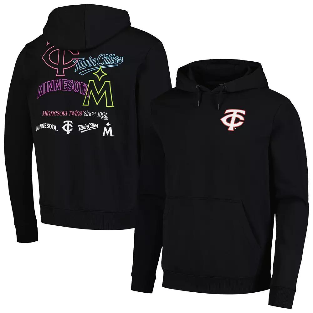 Men's Levelwear Black Minnesota Twins Podium Vintage Pullover Hoodie, Size: XL Product Image