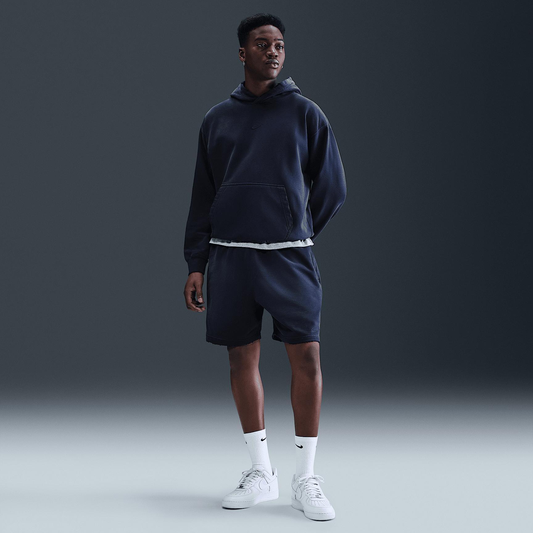 Nike Mens Solo Swoosh French Terry Pullover Hoodie | IB8749-451 Product Image