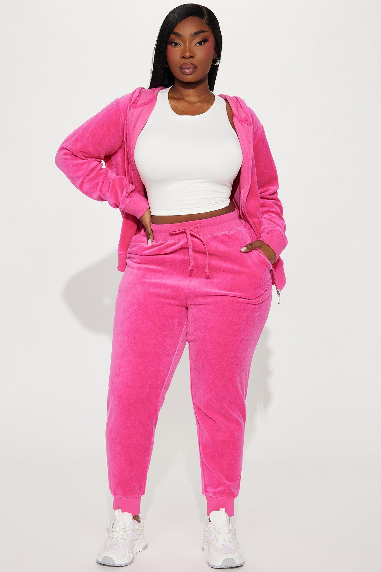 The Original Trendsetter Velour Set - Bubblegum Pink Product Image