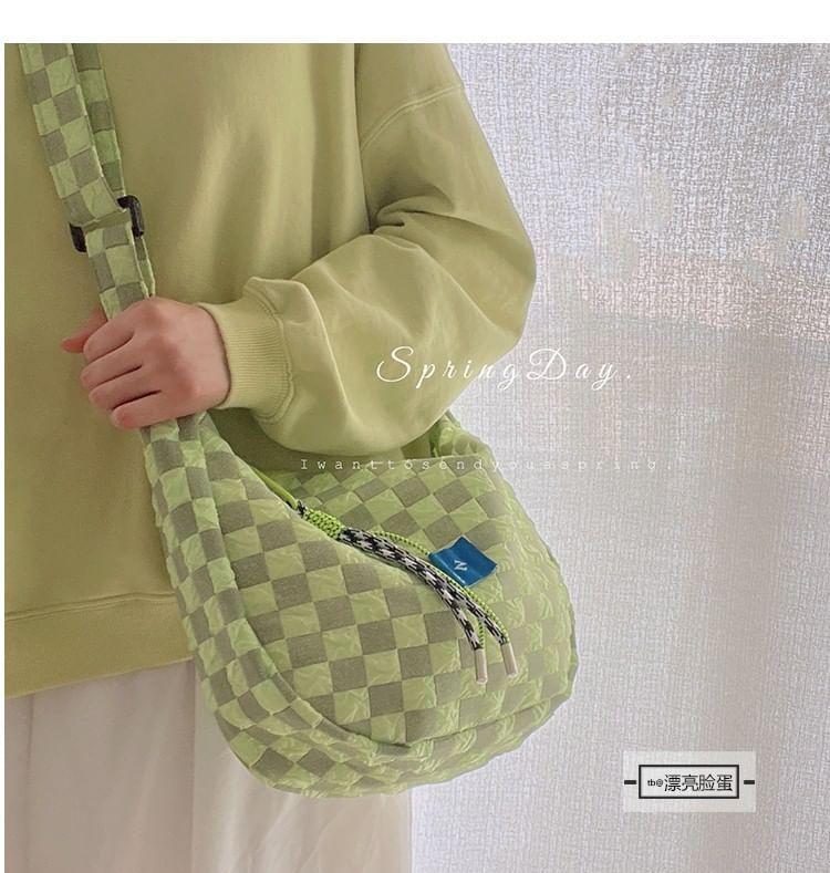 Checkerboard Crossbody Bag / Bag Charm / Set Product Image