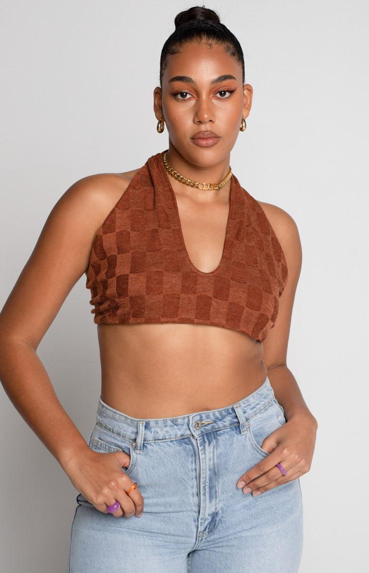 Bradley Crop Top Brown Product Image