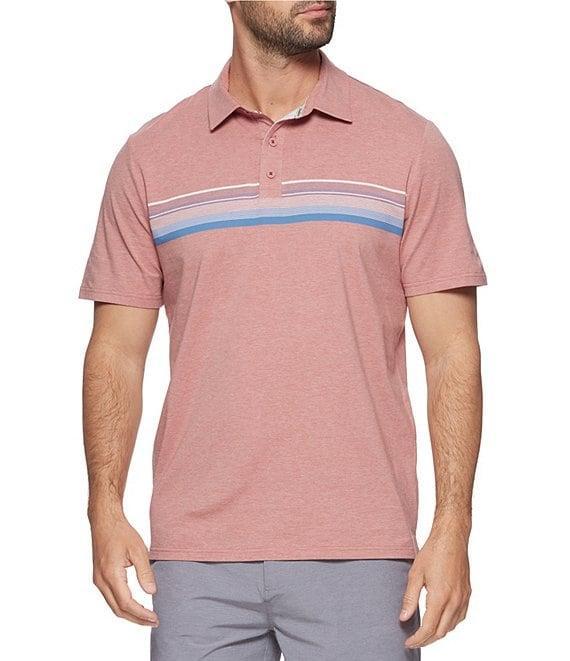 Flag and Anthem Short Sleeve Vero Chest Stripe Performance Polo Shirt Product Image