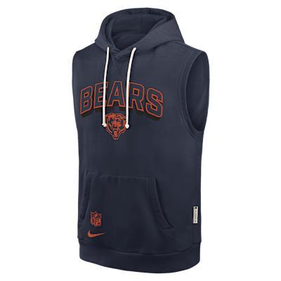 Chicago Bears Sideline Men's Nike Dri-FIT NFL Sleeveless Pullover Hoodie Product Image