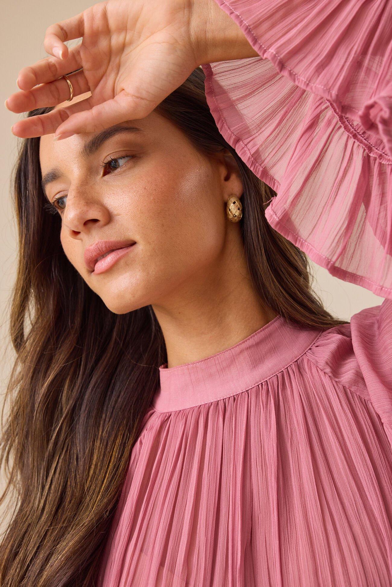 Odette Chiffon Ruffle Top Product Image