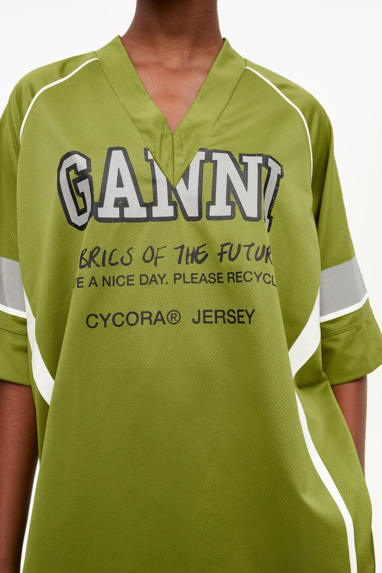 Green Future Mesh Oversized T-shirt Product Image