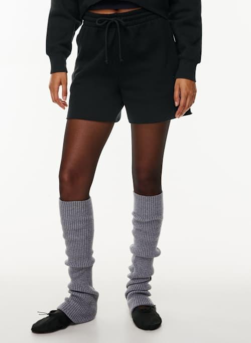 cozy fleece boyfriend hi-rise mid-thigh short Product Image