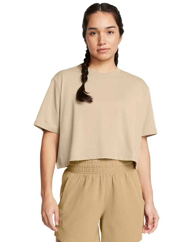 Women's UA Boxy Crop Simple Short Sleeve Product Image