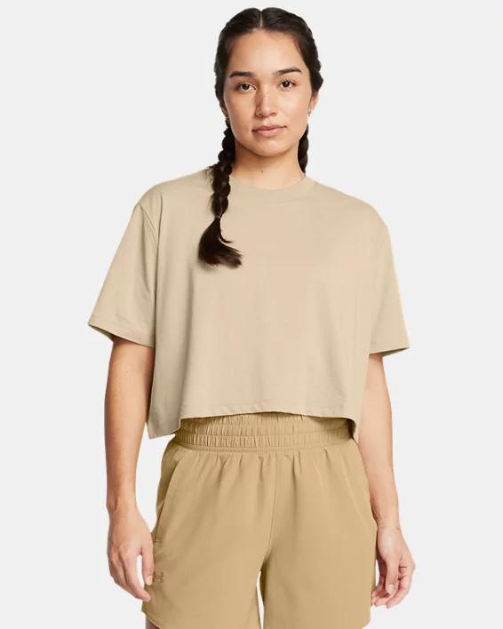 Women's UA Boxy Crop Simple Short Sleeve Product Image