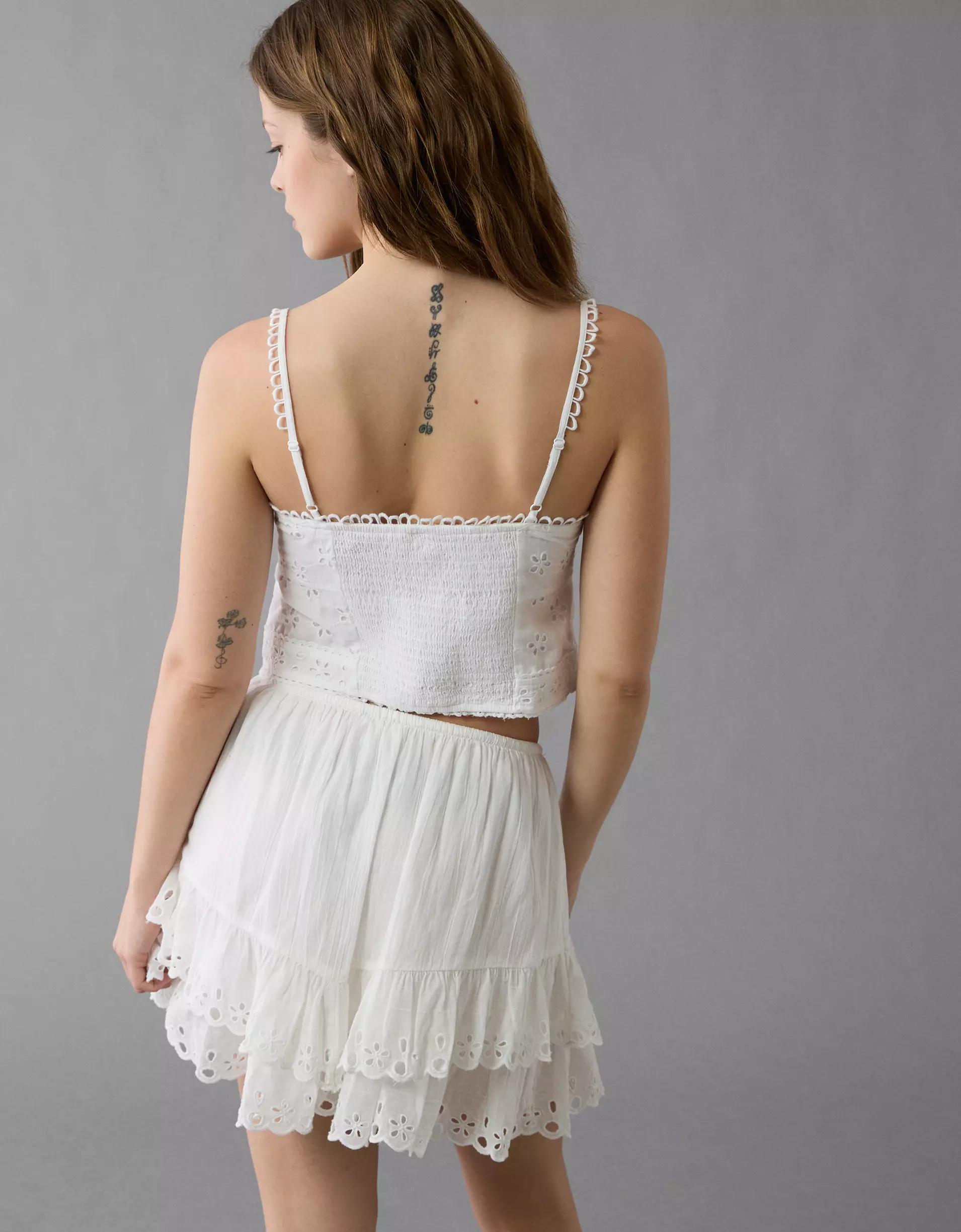 AE Button-Up Corset Tank Top Product Image